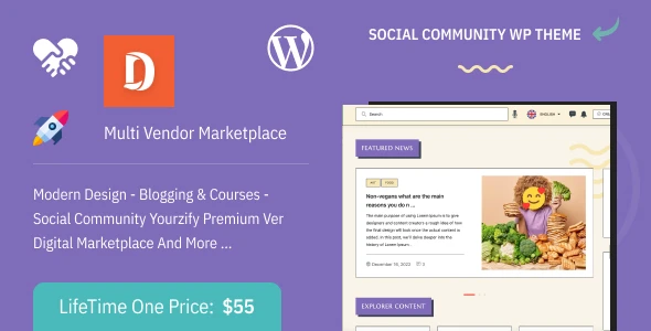 Socify – Marketplace & Community WordPress Theme